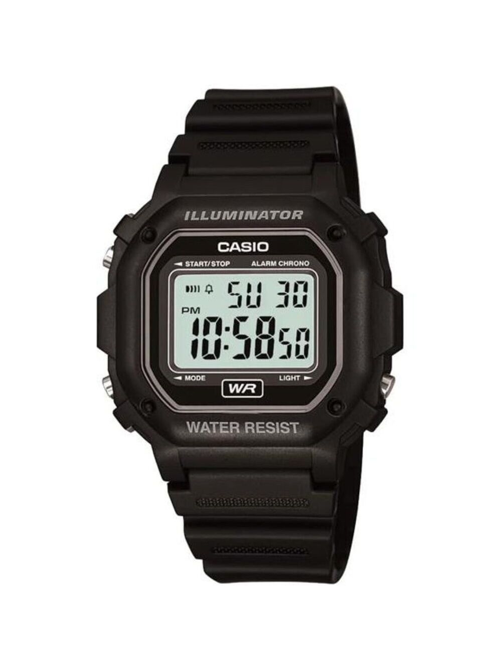 Mens digital watch water resistant led light daily alarm stopwatch date day disp